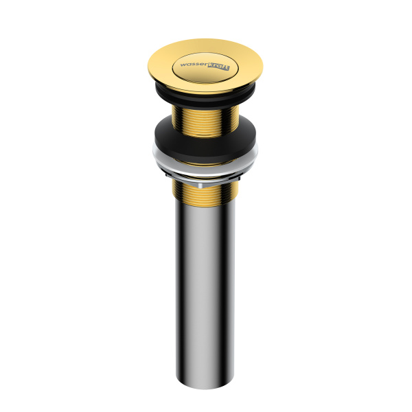 Донный клапан WasserKRAFT A253 глянцевое золото фото