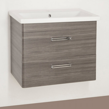 Тумба под раковину Style Line Лотос 70, шелк зебрано, Plus фото