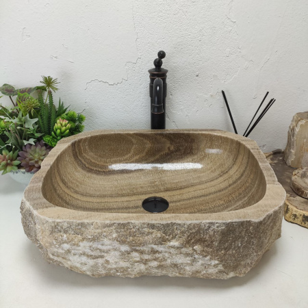 Накладная раковина из оникса Erozy Sunset EO-01437 (57*43*16) фото