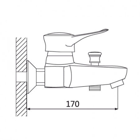 Смеситель для ванны с душем Oute T30 T3002 фото