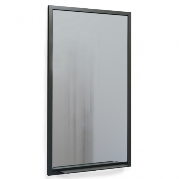 Зеркало подвесное Jorno Steal Ste.02.50/Pl/B 50 см фото