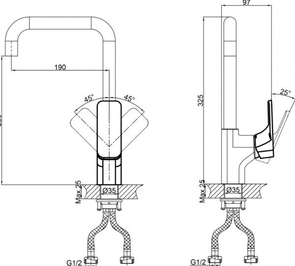 Смеситель для кухни D&K Berlin Technische DA1432495 фото