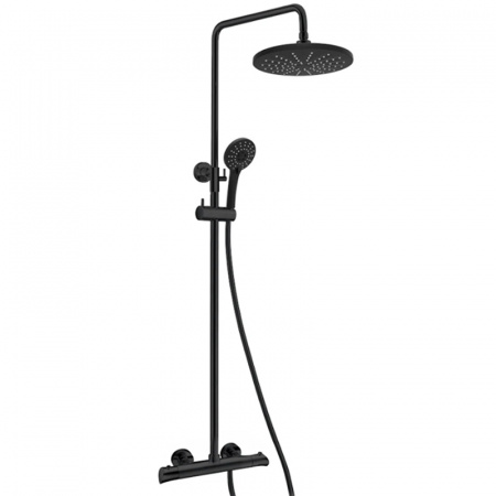 Душевая система (стойка) Kaiser Cezar 06177-2 черная матовая фото