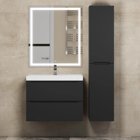 Тумба под раковину Uperwood Tanos 70 291020231 черная матовая фото