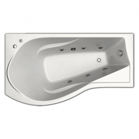 Ванна акриловая с гидромассажем Bas Капри 170x94,5 L фото