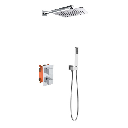 Душевая система скрытого монтажа с термостатом Vincea VSFW-102TCH хром фото