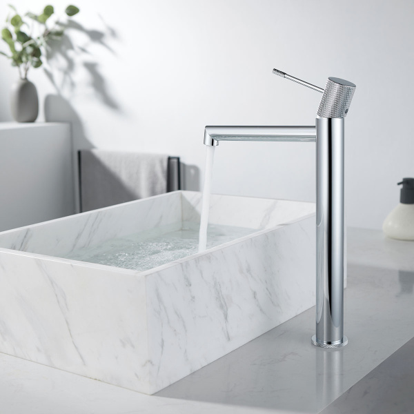Высокий смеситель для раковины Vincea Desire VBF-1D2CH хром фото