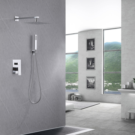Душевая система скрытого монтажа Abber Daheim AF8219 хром фото