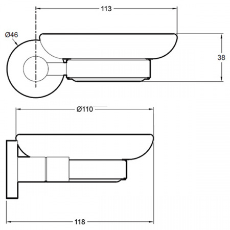 Мыльница настенная Jacob Delafon Classique E77827-CP фото