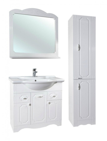 Тумба под раковину Bellezza Кантри-85 белая фото