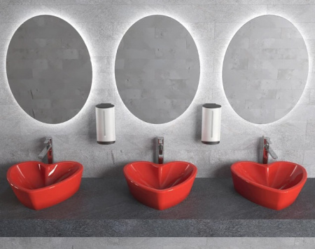 Накладная раковина Sanita luxe Love is Red LOVSLWB03 фото