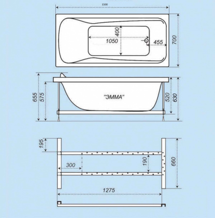 Акриловая ванна Triton Эмма 150х70 фото