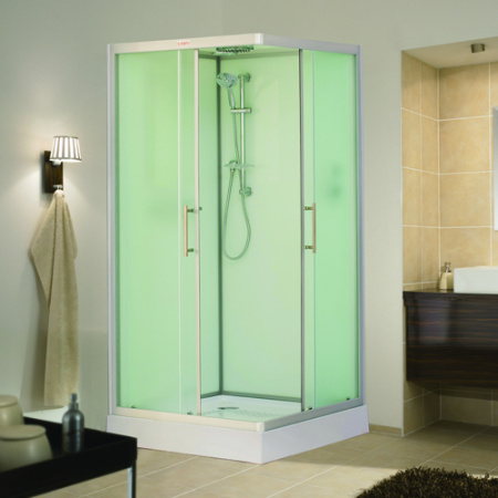 Душевая кабина Esbano ES-100CKR ESKB100CKR (со стеклянной крышей) 100х100 фото