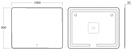 Зеркало OWL 1975 Otalia OWLM200601 100x80 фото