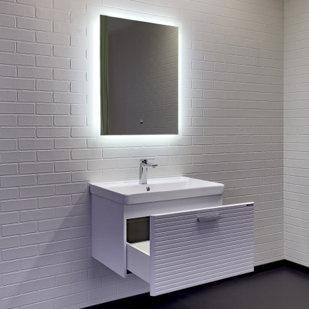 Тумба с раковиной Comfortу Танжер 00-00019565CF белая матовая фото