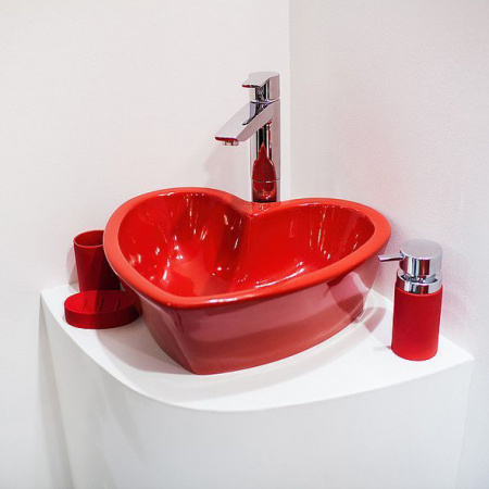 Накладная раковина Sanita luxe Love is Red LOVSLWB03 фото