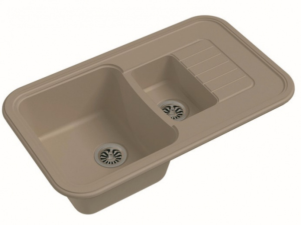 Мойка кухонная Ewigstein Antik A- 60KF крем фото
