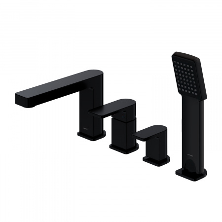 Смеситель на борт ванны Omnires Baretti BA7832BL черный фото