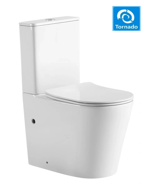 Унитаз напольный со смывом торнадо SantiLine SL-5026 с сиденьем фото