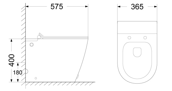 Унитаз приставной с функцией импульсного смыва Cerutti SPA Barbaria CT7264 с сиденьем фото