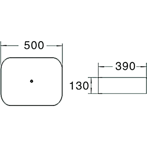 Накладная раковина SantiLine SL-1051MW 50x40 белая матовая фото
