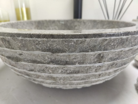 Накладная раковина из мрамора Bowl Marmo Grey Small BM-00037 фото