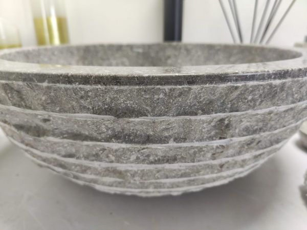 Раковина из мрамора Indo Bowl Marmo Grey Small BM-00037 фото