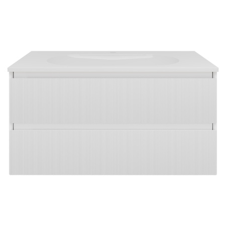 Тумба под раковину Vincea Welle 100 VMC-2WL100MW M.White Soft-touch фото