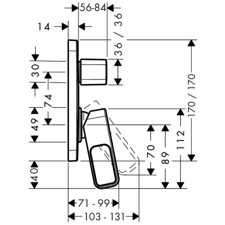Смеситель для ванны и душа Axor Urquiola 11425000 фото