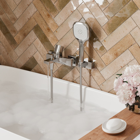 Смеситель для ванны с душем WasserKRAFT Naab 8601 фото