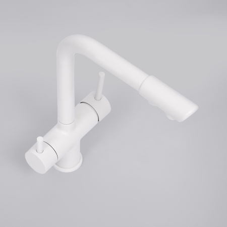 Смеситель для кухни под фильтр WasserKRAFT A8357 белый матовый фото