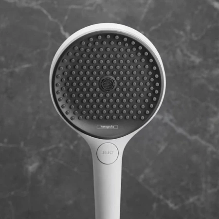 Душевой гарнитур Hansgrohe Rainfinity 130 3 jet 26852700 белый матовый фото