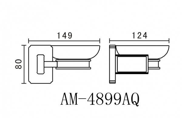 Мыльница настенная Art&Max Gotico AM-E-4899AQ бронза фото