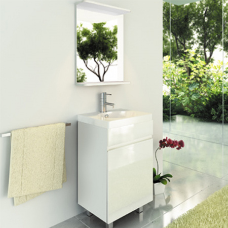 Зеркало Comforty К-50 белый глянец фото