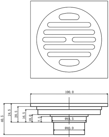 Душевой трап Veragio Canyon VR.CAN-2010.BR фото