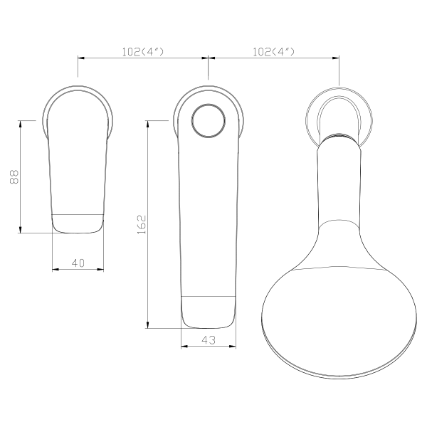Смеситель на борт ванны Rossinka W W40-39 фото