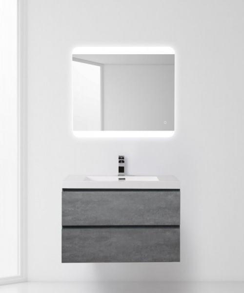 Тумба под раковину BelBagno Luce 80 LUCE-800-2C-SO-SCM цемент матовый фото