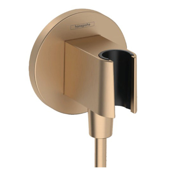 Шланговое подсоединение Hansgrohe FixFit S 26888140 шлифованная бронза фото