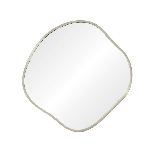 Зеркало в тонкой раме Art-Zerkalo Organic S Silver SM127SL 61x61 серебро фото