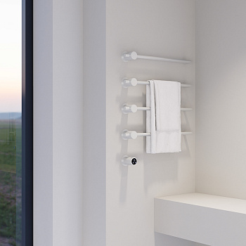 Электрический полотенцесушитель Abber Charme AH4004MW белый матовый фото