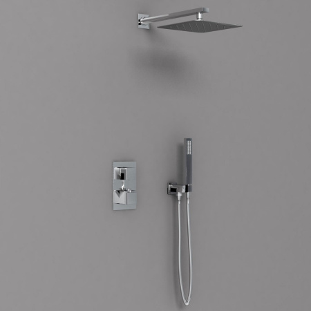 Душевая система скрытого монтажа с термостатом Vincea VSFW-102TCH хром фото