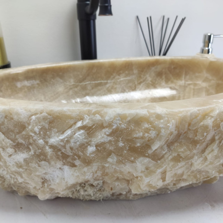 Накладная раковина из оникса Erozy Yellow EO-00559 (55*37*15см) фото