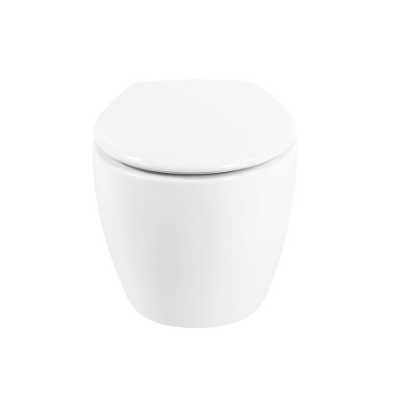 Унитаз подвесной безободковый Art&Max Imola AM217CHR/SC с сиденьем фото