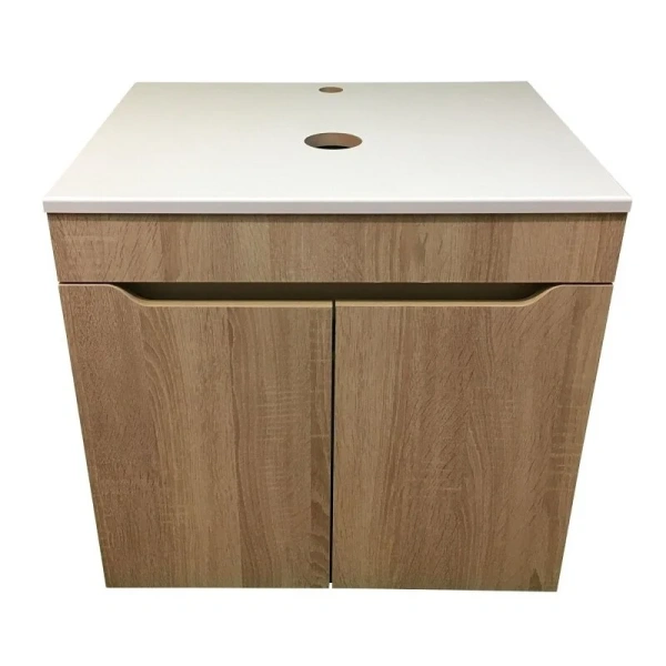 Тумба под раковину Sintesi Style STL.W7021 столешница белая / дуб сонома фото