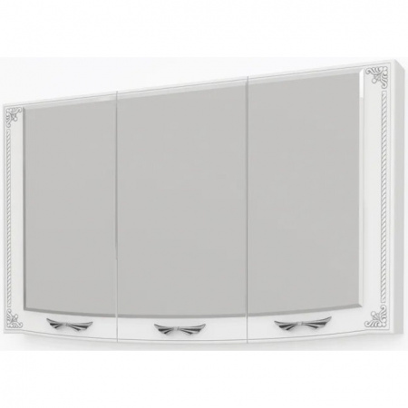 Зеркало-шкаф Kaksa Классик-Д 004306 120 см серебро фото