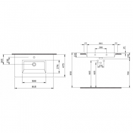 Раковина Bocchi Milano 1113-001-0126 белая фото