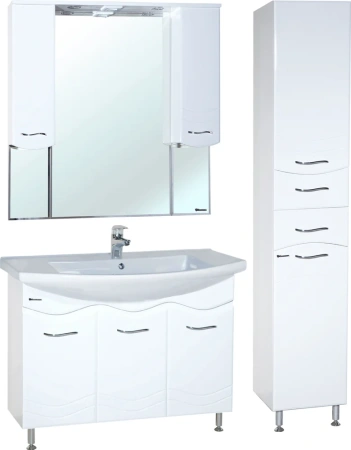 Тумба с раковиной Bellezza Мари 105 белая фото