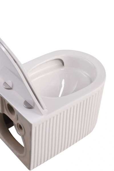 Подвесной унитаз со смывом торнадо Santiline SL-5008 с сиденьем фото