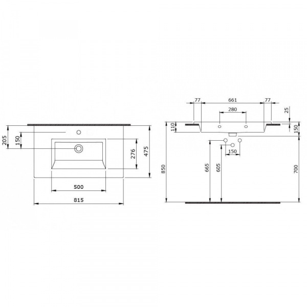 Раковина Bocchi Milano 1113-001-0126 белая фото