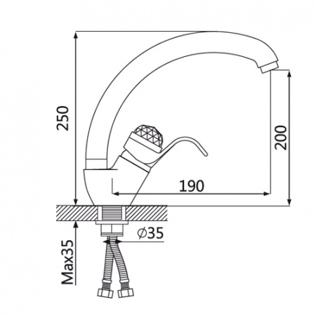 Смеситель для кухни Oute T43 T4313B фото